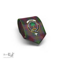 Scottish Cairns Tartan Tie with Family Crest Tartan Plaid NeckTie Scottish Plaid Tartan Plaid - ScotsTee - scotstee.com