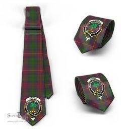 Scottish Cairns Tartan Tie with Family Crest Tartan Plaid NeckTie Scottish Plaid Tartan Plaid - ScotsTee - scotstee.com