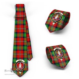 Scottish Boyd Modern Tartan Tie with Family Crest Tartan Plaid NeckTie Scottish Plaid Tartan Plaid - ScotsTee - scotstee.com