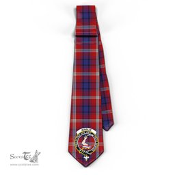 Scottish Ainslie Tartan Tie with Family Crest Tartan Plaid NeckTie Scottish Plaid Tartan Plaid - ScotsTee - scotstee.com