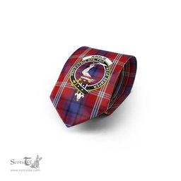 Scottish Ainslie Tartan Tie with Family Crest Tartan Plaid NeckTie Scottish Plaid Tartan Plaid - ScotsTee - scotstee.com