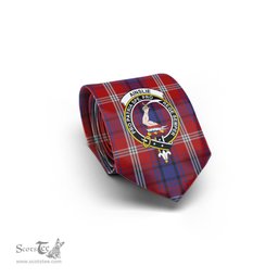 Scottish Ainslie Tartan Tie with Family Crest Tartan Plaid NeckTie Scottish Plaid Tartan Plaid - ScotsTee - scotstee.com