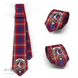 Scottish Ainslie Tartan Tie with Family Crest Tartan Plaid NeckTie Scottish Plaid Tartan Plaid - ScotsTee - scotstee.com
