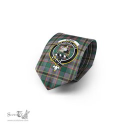 Scottish Craig Ancient Tartan Tie with Family Crest Tartan Plaid NeckTie Scottish Plaid Tartan Plaid - ScotsTee - scotstee.com