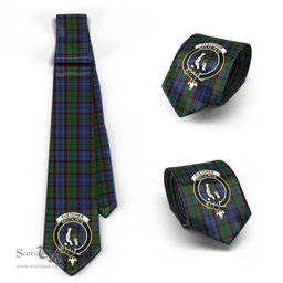 Scottish Fletcher Tartan Tie with Family Crest Tartan Plaid NeckTie Scottish Plaid Tartan Plaid - ScotsTee - scotstee.com