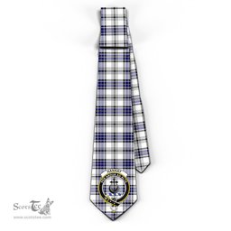 Scottish Hannay Modern Tartan Tie with Family Crest Tartan Plaid NeckTie Scottish Plaid Tartan Plaid - ScotsTee - scotstee.com