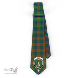 Scottish Aiton Tartan Tie with Family Crest Tartan Plaid NeckTie Scottish Plaid Tartan Plaid - ScotsTee - scotstee.com