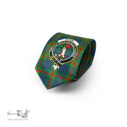 Scottish Aiton Tartan Tie with Family Crest Tartan Plaid NeckTie Scottish Plaid Tartan Plaid - ScotsTee - scotstee.com