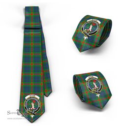Scottish Aiton Tartan Tie with Family Crest Tartan Plaid NeckTie Scottish Plaid Tartan Plaid - ScotsTee - scotstee.com