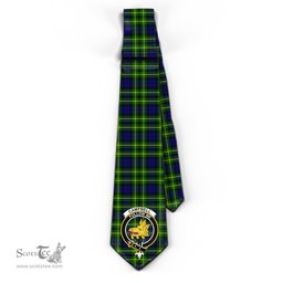 Scottish Campbell of Breadalbane Modern Tartan Tie with Family Crest Tartan Plaid NeckTie Scottish Plaid Tartan Plaid - ScotsTee - scotstee.com