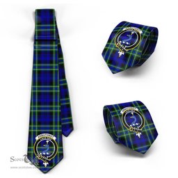 Scottish Arbuthnot Modern Tartan Tie with Family Crest Tartan Plaid NeckTie Scottish Plaid Tartan Plaid - ScotsTee - scotstee.com