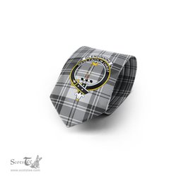 Scottish Glendinning Tartan Tie with Family Crest Tartan Plaid NeckTie Scottish Plaid Tartan Plaid - ScotsTee - scotstee.com
