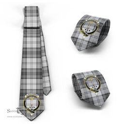 Scottish Glendinning Tartan Tie with Family Crest Tartan Plaid NeckTie Scottish Plaid Tartan Plaid - ScotsTee - scotstee.com