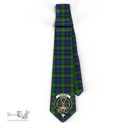 Scottish Gordon Tartan Tie with Family Crest Tartan Plaid NeckTie Scottish Plaid Tartan Plaid - ScotsTee - scotstee.com