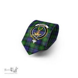 Scottish Gordon Tartan Tie with Family Crest Tartan Plaid NeckTie Scottish Plaid Tartan Plaid - ScotsTee - scotstee.com
