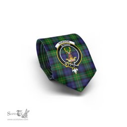 Scottish Gordon Tartan Tie with Family Crest Tartan Plaid NeckTie Scottish Plaid Tartan Plaid - ScotsTee - scotstee.com