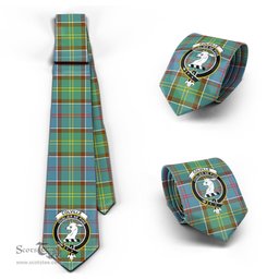 Scottish Colville Tartan Tie with Family Crest Tartan Plaid NeckTie Scottish Plaid Tartan Plaid - ScotsTee - scotstee.com