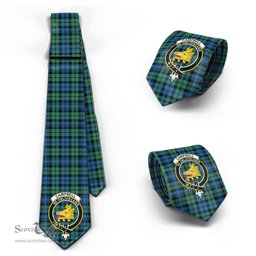 Scottish Campbell Ancient 02 Tartan Tie with Family Crest Tartan Plaid NeckTie Scottish Plaid Tartan Plaid - ScotsTee - scotstee.com