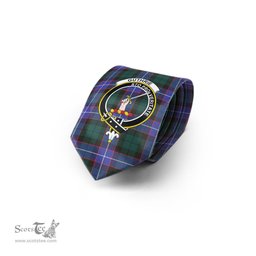 Scottish Guthrie Modern Tartan Tie with Family Crest Tartan Plaid NeckTie Scottish Plaid Tartan Plaid - ScotsTee - scotstee.com