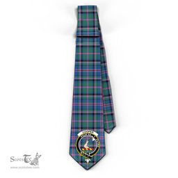 Scottish Cooper Tartan Tie with Family Crest Tartan Plaid NeckTie Scottish Plaid Tartan Plaid - ScotsTee - scotstee.com