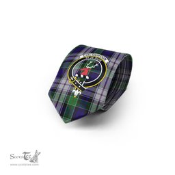 Scottish Colquhoun Dress Tartan Tie with Family Crest Tartan Plaid NeckTie Scottish Plaid Tartan Plaid - ScotsTee - scotstee.com