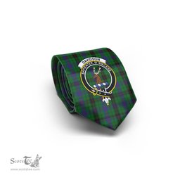Scottish Davidson Tartan Tie with Family Crest Tartan Plaid NeckTie Scottish Plaid Tartan Plaid - ScotsTee - scotstee.com