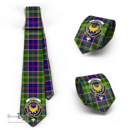 Scottish Arnott Tartan Tie with Family Crest Tartan Plaid NeckTie Scottish Plaid Tartan Plaid - ScotsTee - scotstee.com