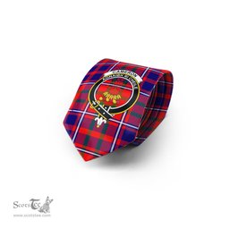 Scottish Cameron of Lochiel Modern Tartan Tie with Family Crest Tartan Plaid NeckTie Scottish Plaid Tartan Plaid - ScotsTee - scotstee.com