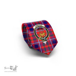 Scottish Cameron of Lochiel Modern Tartan Tie with Family Crest Tartan Plaid NeckTie Scottish Plaid Tartan Plaid - ScotsTee - scotstee.com