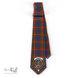 Scottish Fraser of Lovat Tartan Tie with Family Crest Tartan Plaid NeckTie Scottish Plaid Tartan Plaid - ScotsTee - scotstee.com