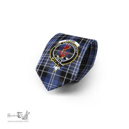 Scottish Clark Tartan Tie with Family Crest Tartan Plaid NeckTie Scottish Plaid Tartan Plaid - ScotsTee - scotstee.com