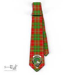 Scottish Burnett Ancient Tartan Tie with Family Crest Tartan Plaid NeckTie Scottish Plaid Tartan Plaid - ScotsTee - scotstee.com