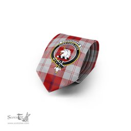 Scottish Cunningham Dress Tartan Tie with Family Crest Tartan Plaid NeckTie Scottish Plaid Tartan Plaid - ScotsTee - scotstee.com