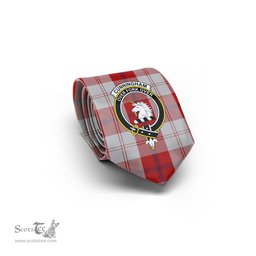 Scottish Cunningham Dress Tartan Tie with Family Crest Tartan Plaid NeckTie Scottish Plaid Tartan Plaid - ScotsTee - scotstee.com