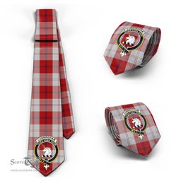Scottish Cunningham Dress Tartan Tie with Family Crest Tartan Plaid NeckTie Scottish Plaid Tartan Plaid - ScotsTee - scotstee.com