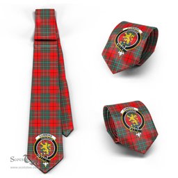 Scottish Cumming Modern Tartan Tie with Family Crest Tartan Plaid NeckTie Scottish Plaid Tartan Plaid - ScotsTee - scotstee.com
