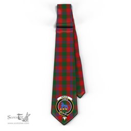 Scottish Bruce Old Tartan Tie with Family Crest Tartan Plaid NeckTie Scottish Plaid Tartan Plaid - ScotsTee - scotstee.com