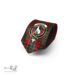 Scottish Hunter USA Tartan Tie with Family Crest Tartan Plaid NeckTie Scottish Plaid Tartan Plaid - ScotsTee - scotstee.com