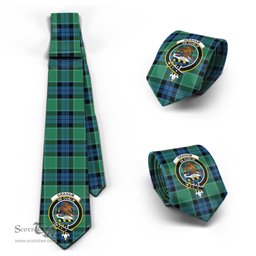 Scottish Graham of Menteith Ancient Tartan Tie with Family Crest Tartan Plaid NeckTie Scottish Plaid Tartan Plaid - ScotsTee - scotstee.com