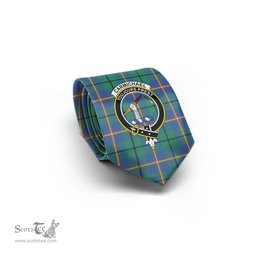 Scottish Carmichael Ancient Tartan Tie with Family Crest Tartan Plaid NeckTie Scottish Plaid Tartan Plaid - ScotsTee - scotstee.com