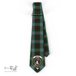 Scottish Brodie Hunting Tartan Tie with Family Crest Tartan Plaid NeckTie Scottish Plaid Tartan Plaid - ScotsTee - scotstee.com
