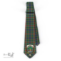 Scottish Bisset Tartan Tie with Family Crest Tartan Plaid NeckTie Scottish Plaid Tartan Plaid - ScotsTee - scotstee.com