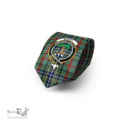 Scottish Bisset Tartan Tie with Family Crest Tartan Plaid NeckTie Scottish Plaid Tartan Plaid - ScotsTee - scotstee.com