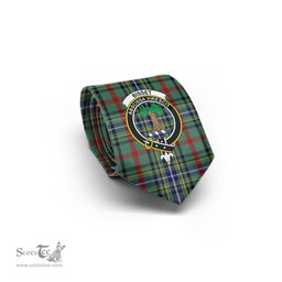 Scottish Bisset Tartan Tie with Family Crest Tartan Plaid NeckTie Scottish Plaid Tartan Plaid - ScotsTee - scotstee.com