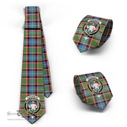 Scottish Aikenhead Tartan Tie with Family Crest Tartan Plaid NeckTie Scottish Plaid Tartan Plaid - ScotsTee - scotstee.com