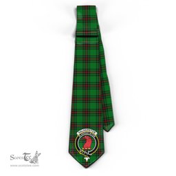 Scottish Halkerston Tartan Tie with Family Crest Tartan Plaid NeckTie Scottish Plaid Tartan Plaid - ScotsTee - scotstee.com
