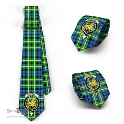Scottish Campbell of Breadalbane Ancient Tartan Tie with Family Crest Tartan Plaid NeckTie Scottish Plaid Tartan Plaid - ScotsTee - scotstee.com