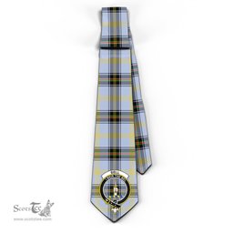Scottish Bell Tartan Tie with Family Crest Tartan Plaid NeckTie Scottish Plaid Tartan Plaid - ScotsTee - scotstee.com