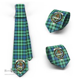 Scottish Graham of Montrose Ancient Tartan Tie with Family Crest Tartan Plaid NeckTie Scottish Plaid Tartan Plaid - ScotsTee - scotstee.com