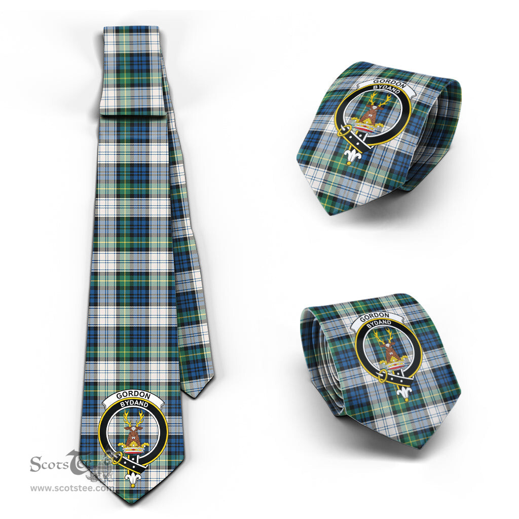 Scottish Gordon Dress Ancient Tartan Tie with Family Crest Tartan Plaid NeckTie Scottish Plaid Tartan Plaid - ScotsTee - scotstee.com
